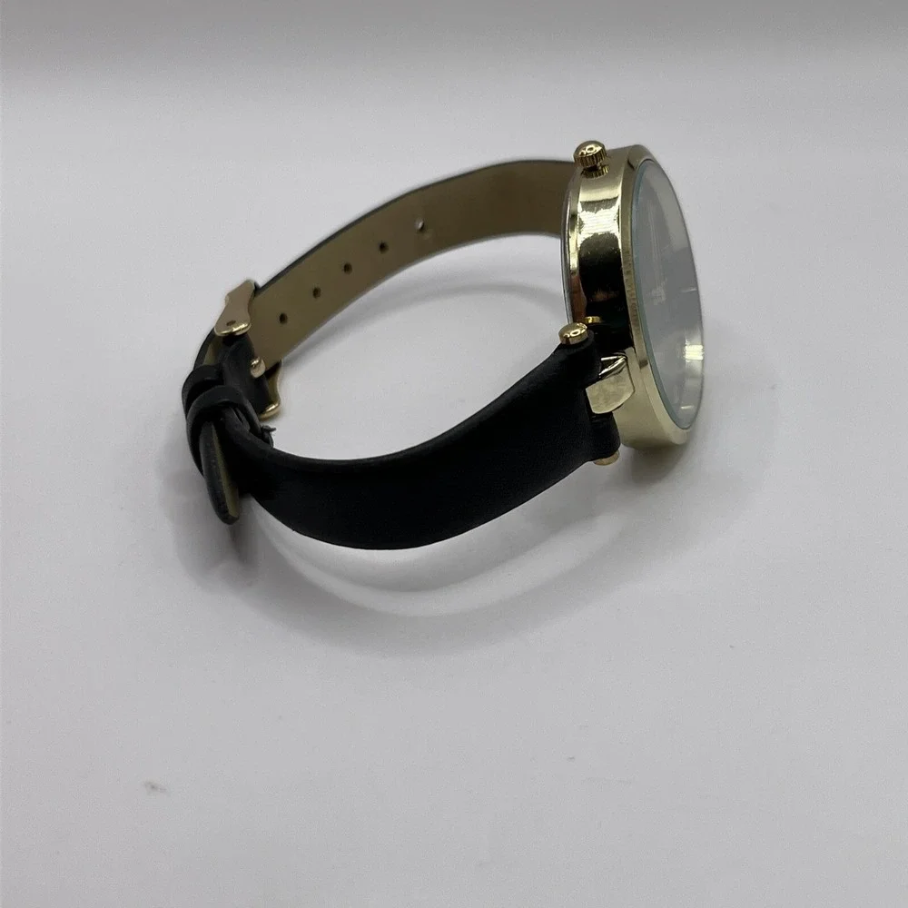 Sailor Jane Women's Quartz Gold Watch Black Band- New Battery